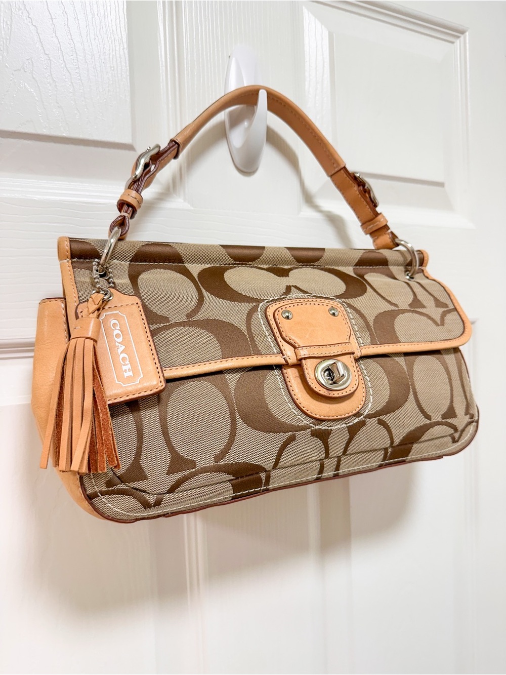Coach 70th Anniversary Limited Edition Signature Turnlock Flap Shoulder Bag - Picture 3 of 17